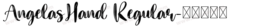 AngelasHand Regular字体转换